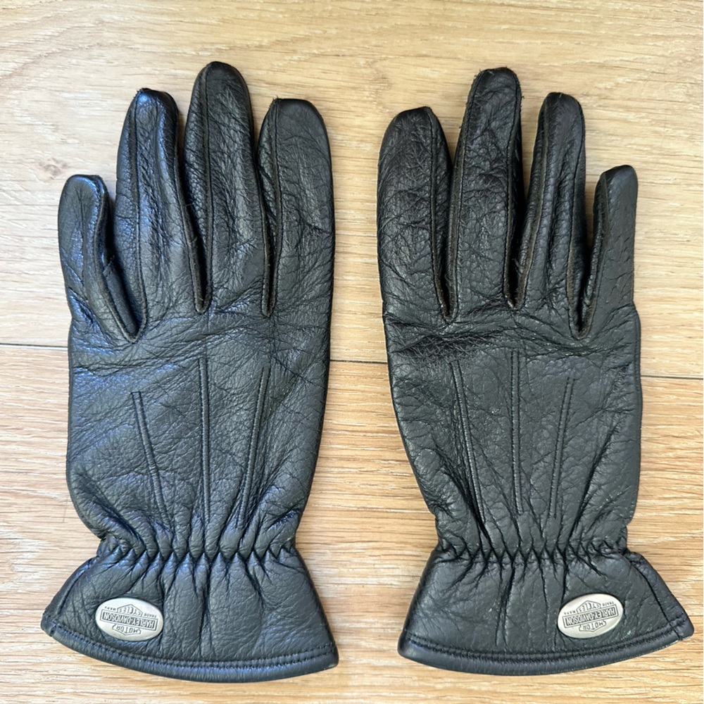 Harley Davidson Women’s Black Leather Gloves | Medium